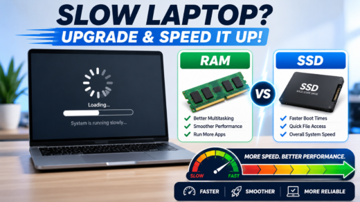 Laptop chậm nên nâng RAM hay SSD trước