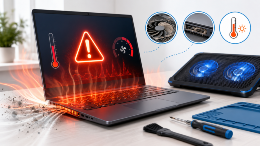 Laptop nóng quạt kêu to khi sử dụng lâu ngày