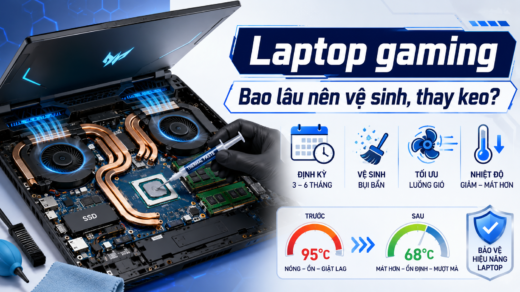 Vệ sinh thay keo laptop gaming